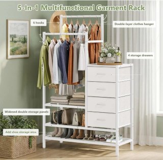 Cómoda 3 en 1 con estructura metálica