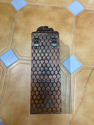 Caja de madera para botella