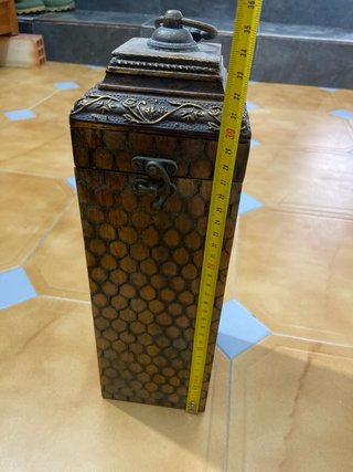Caja de madera para botella