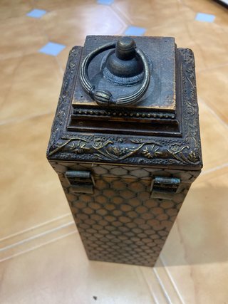 Caja de madera para botella