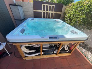 Spa Jacuzzi 6 Personas Azul/Blanco