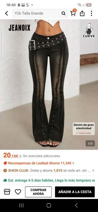 Pantalones Shein negros 4XL  sin estrenar
