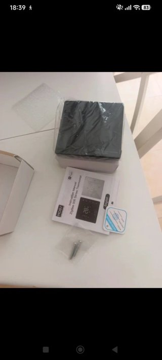Termostato MOES Zigbee 006 Negro