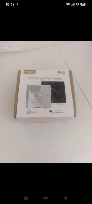 Termostato MOES Zigbee 006 Negro