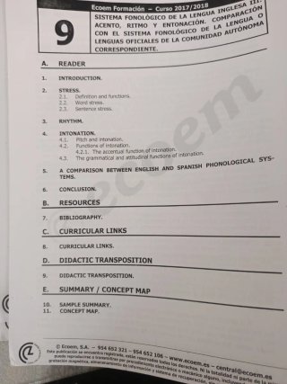 Temario oposiciones secundaria inglés
