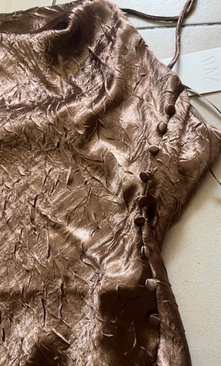 Vestido midi lencero Zara Talla L