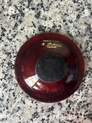 Plato Limoges esmaltado R. Bonhomme – Arte francés
