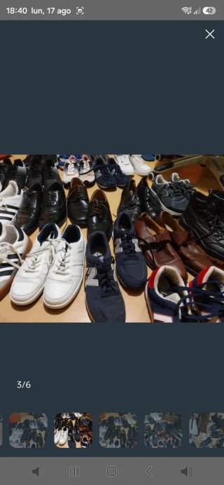 Lote 42 Zapatos Negro y Marrón