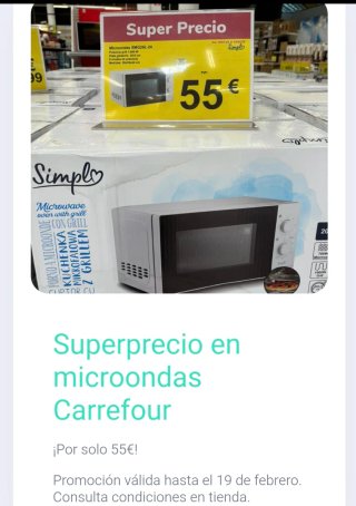 Microondas Blanco Simply