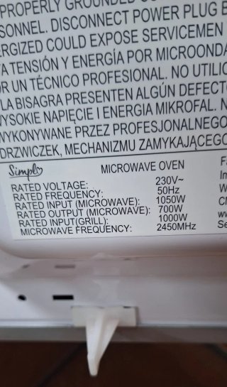 Microondas Blanco Simply