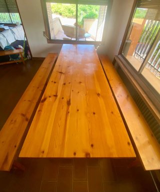 Mesa merendero txoko