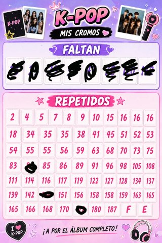 Cromos K-Pop Colección