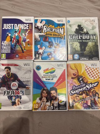 Lote 6 Juegos Wii