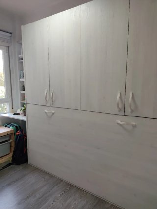 Mueble Cama abatible blanco noruega