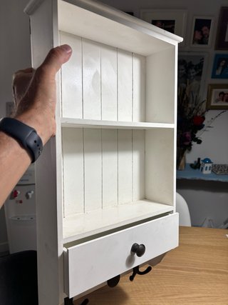 Colgador llaves entrada blanco madera