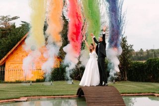 Humo aéreo para bodas