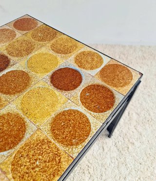 Mesa auxiliar de cerámica | Vintage 70s