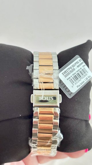 Reloj Tous Sweet Power bicolor plata/oro rosé nuev