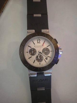 Reloj Bvlgari Cronógrafo plata