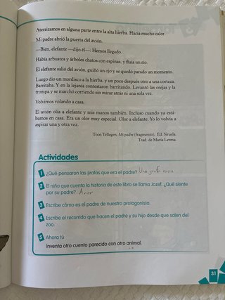 Milhojas, 3 Primaria lecturas antología