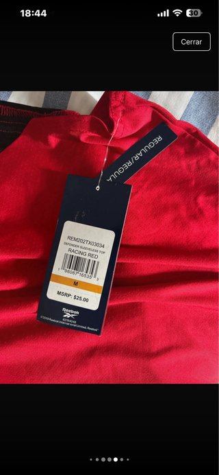 Camiseta tirantes Reebok Talla M