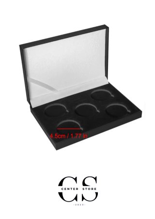 ESTUCHE PARA 5 MONEDAS DE 40 MM + CERTIFICADO
