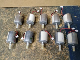 10x Motores DC 12V con engranaje