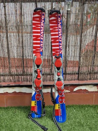 Mini esquís Salomon 99.9 cm + bolsa