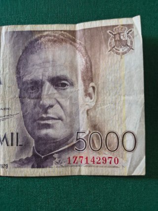 Billete 5000 pesetas Banco de España 1979
