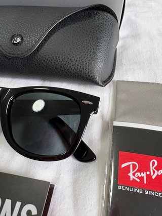 Gafas de Sol Ray-Ban Wayfarer Black/Grey talla 50