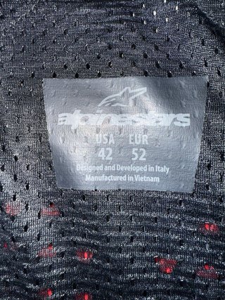 Chaqueta Alpinestars Moto Negra y Roja