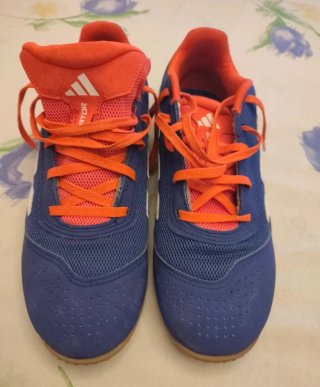 Zapatillas Fútbol Sala Adidas Azul Naranja