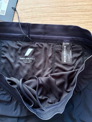 Zara Athleticz Running Shorts Talla L Negro