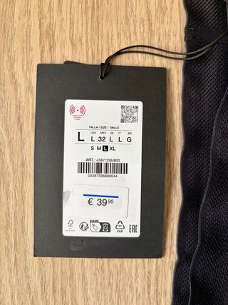 Zara Athleticz Running Shorts Talla L Negro
