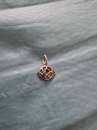 Collar Pandora Ojo de Agamotto Plata y Esmeralda