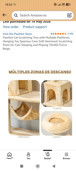 Árbol para Gatos Beige