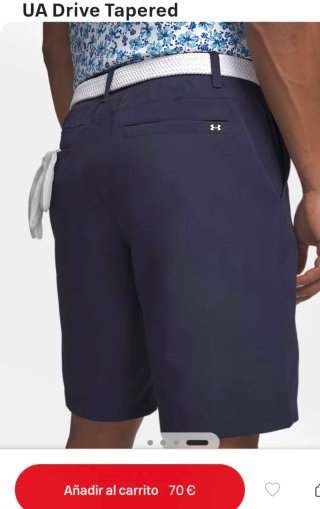 UNDER ARMOUR pantalón azul corto Talla L 42,