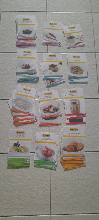 Lotto 72 Schede Ricette Vintage Tigros