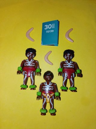 Playmobil lote 3 figuras masái zulú Playmoonuba