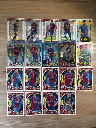 Lote +50 cromos Real Madrid y Barcelona