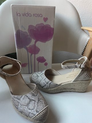 Zapatillas esparto La Vida Rosa nuevas