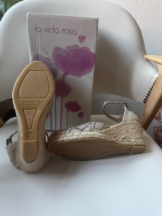 Zapatillas esparto La Vida Rosa nuevas
