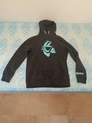 Sudadera Fortnite Negra y Turquesa