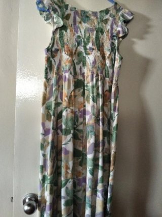Vestido largo estampado floral