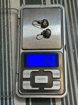 Pendientes de filigrana forma corazón plata 925