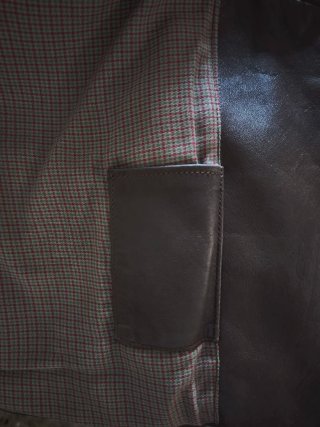 Chaqueta de piel hombre marrón