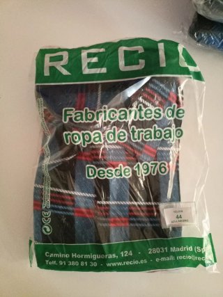 Camisa cuadros franela RECIO Talla 44