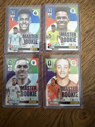 4 Cromos Panini Master Rookie