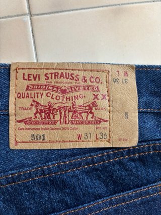 Jeans Levi's 501 Vintage Made in USA 90s blu M