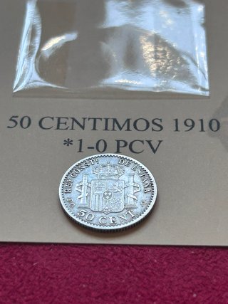 Moneda Alfonso XIII 50 Centimos 1910